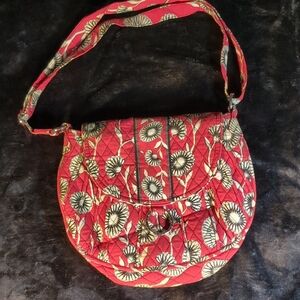 Vera Bradley Crossbody Purse – Quilted Floral Print, Adjustable Strap